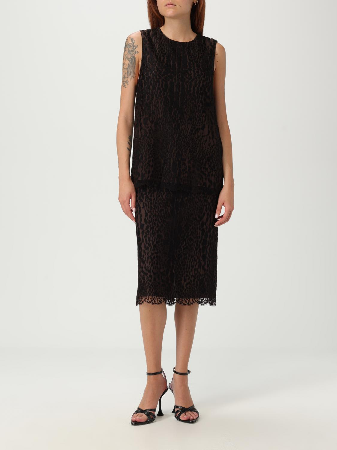[Tom Ford] Midi skirt FW25 GC5817FAX1546X BLCH