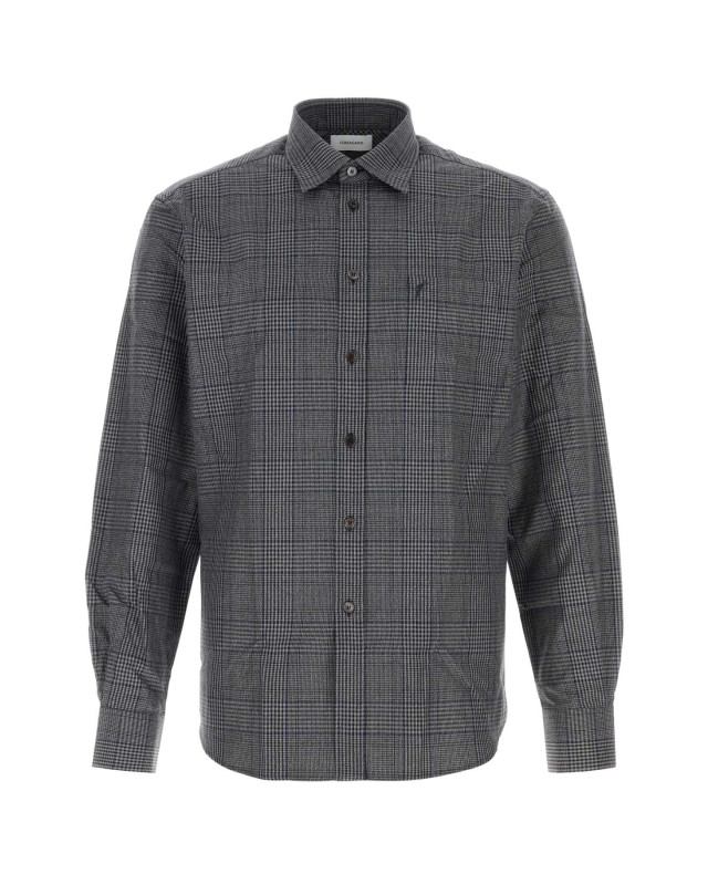 [Salvatore Ferragamo] Shirts Long Sleeve FW25 144966788081 NERONEWNAVY