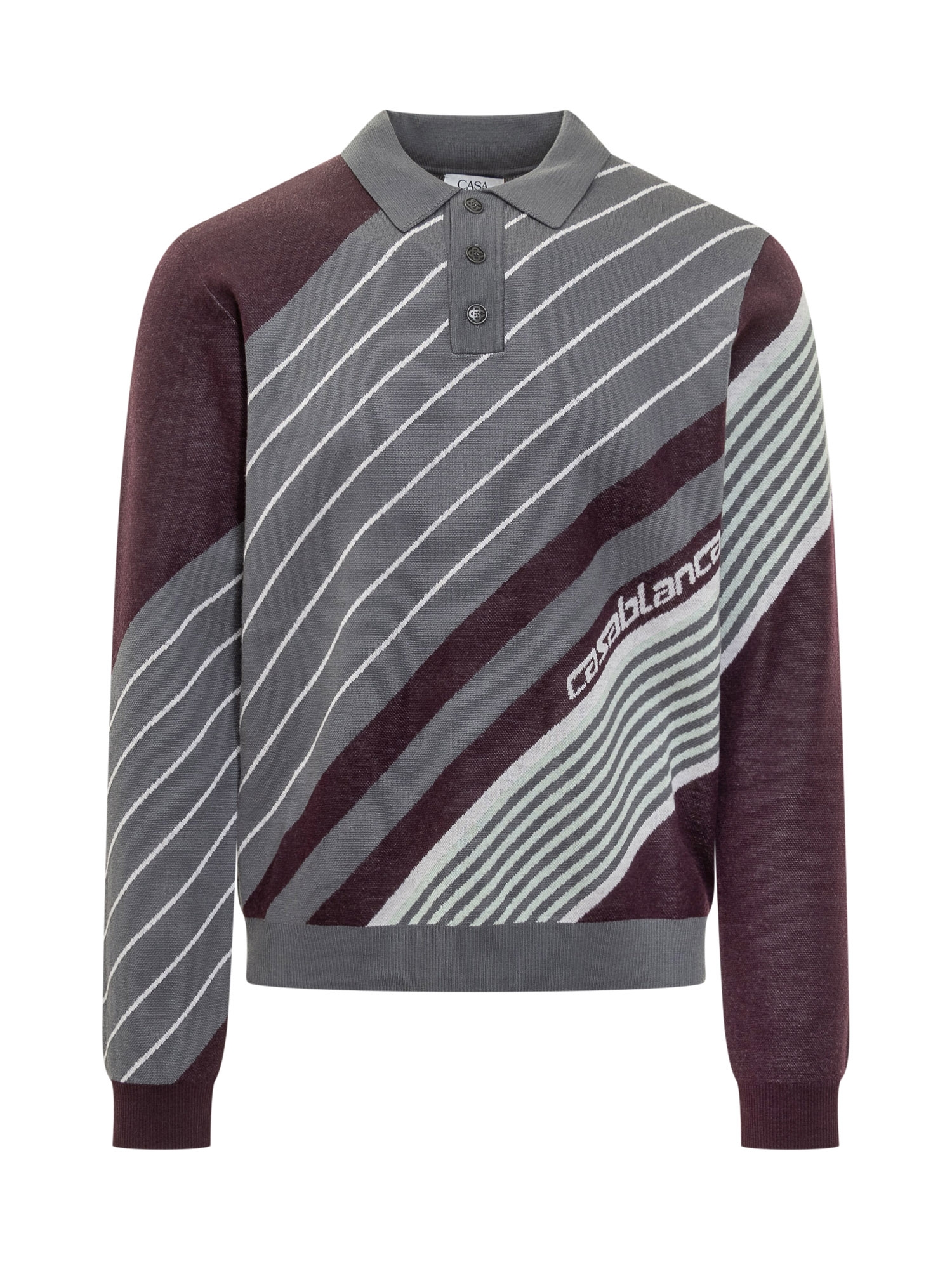 [Casablanca] Knitwear FW25 MAW25KW110301 AUBERGINE