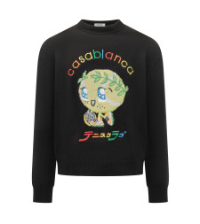 [Casablanca] Knitwear FW25 MAW25KW109901 KAWAII TENNIS