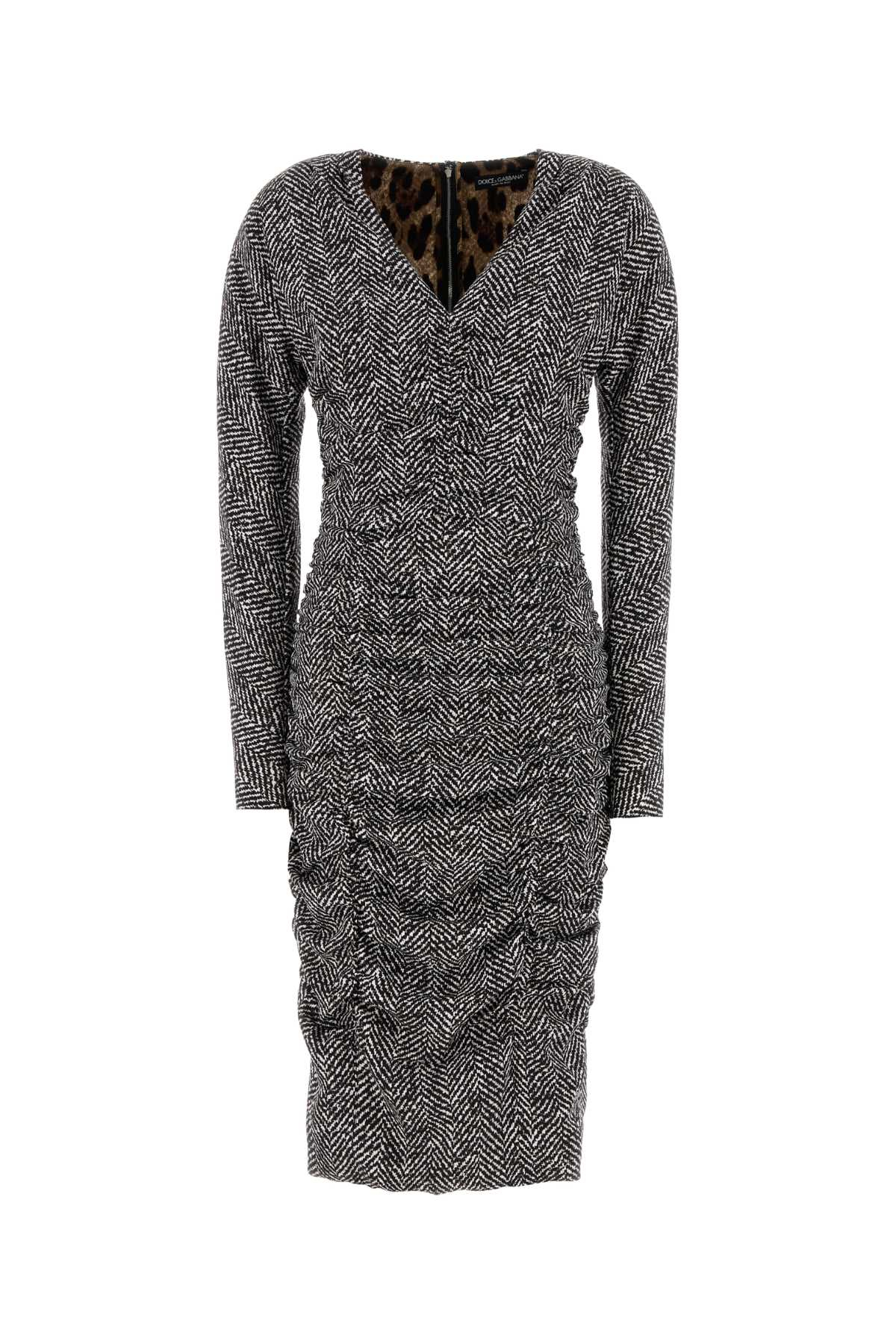 [Dolce & Gabbana] Long sleeve dress FW25 F6TWETFSA70 HH5QS