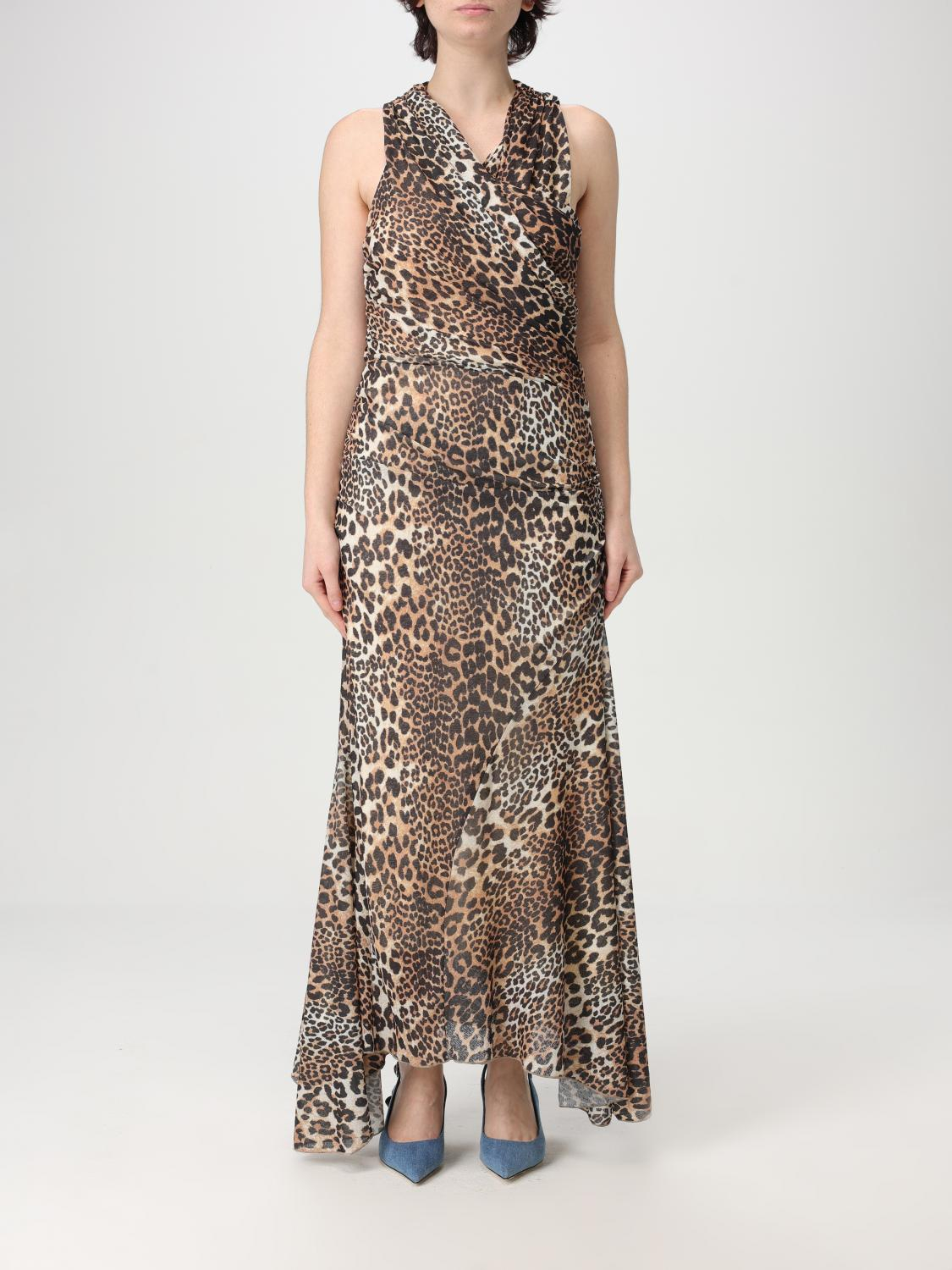 [GANNI] Sleeveless dress SS25 T4133 943