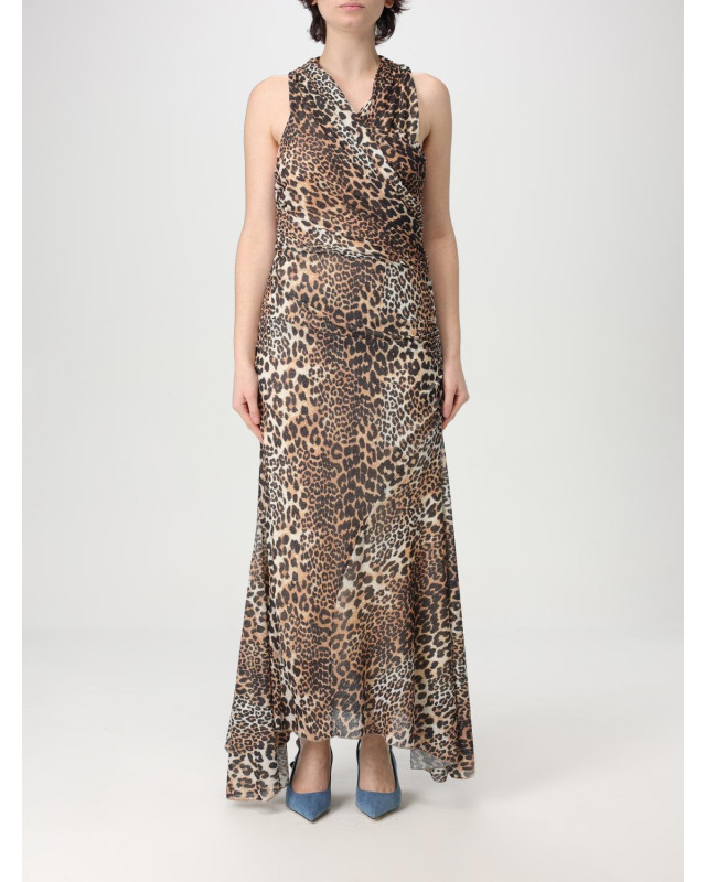 [GANNI] Sleeveless dress SS25 T4133 943