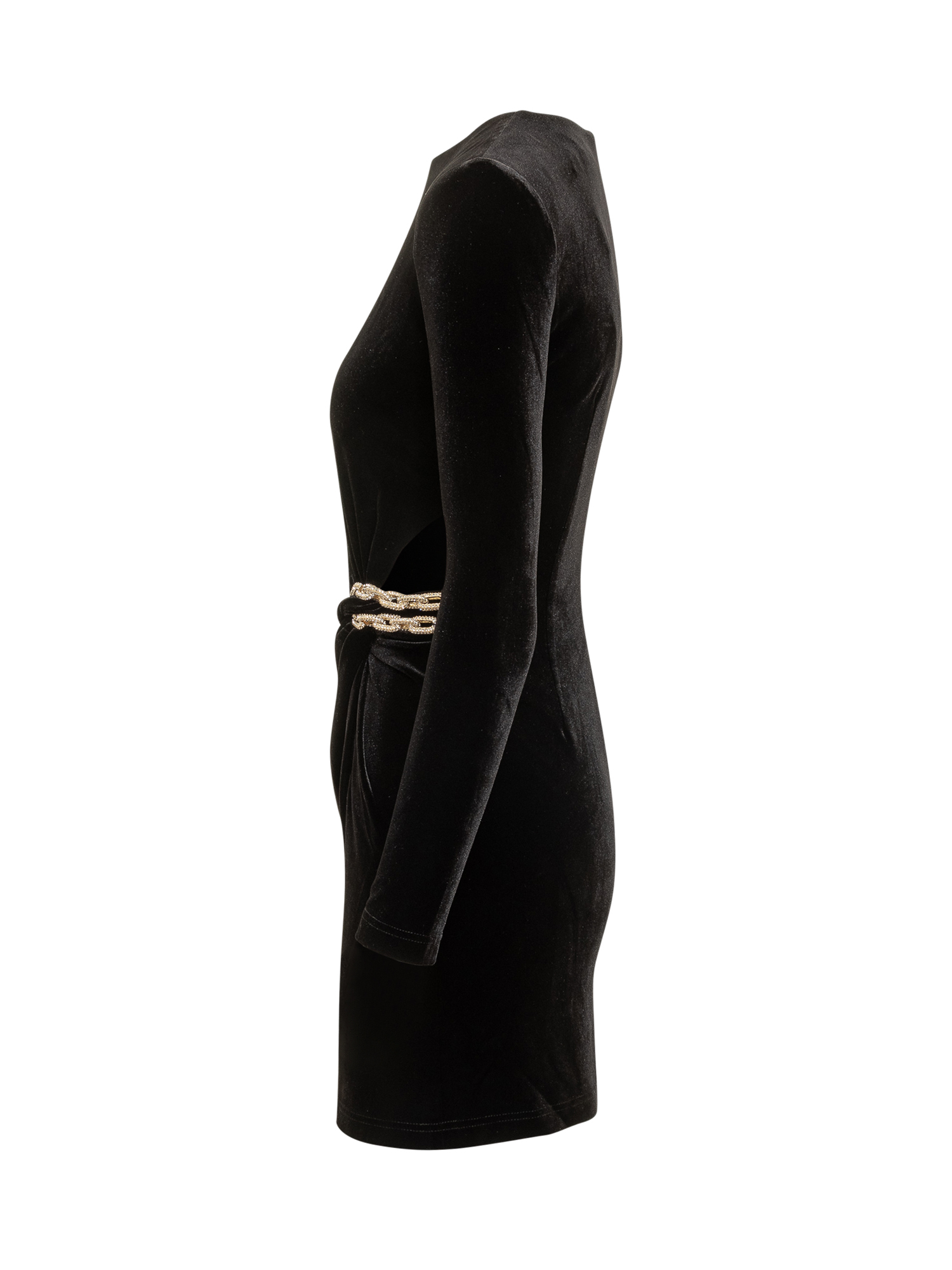 [Self-portrait] Long sleeve dress FW25 AW25128SB BLACK
