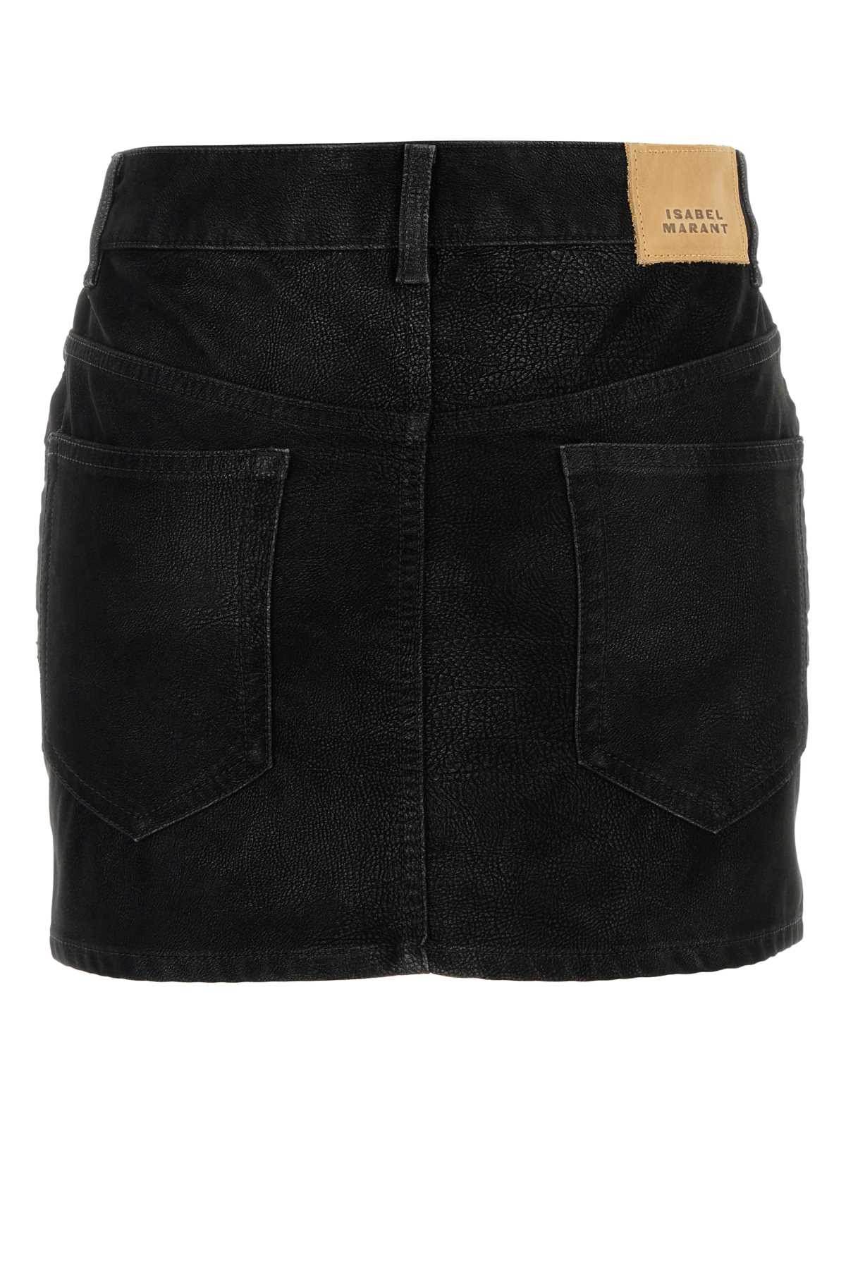 [Isabel Marant Etoile] Mini skirt FW25 JU0363FAC3B01E 01BK
