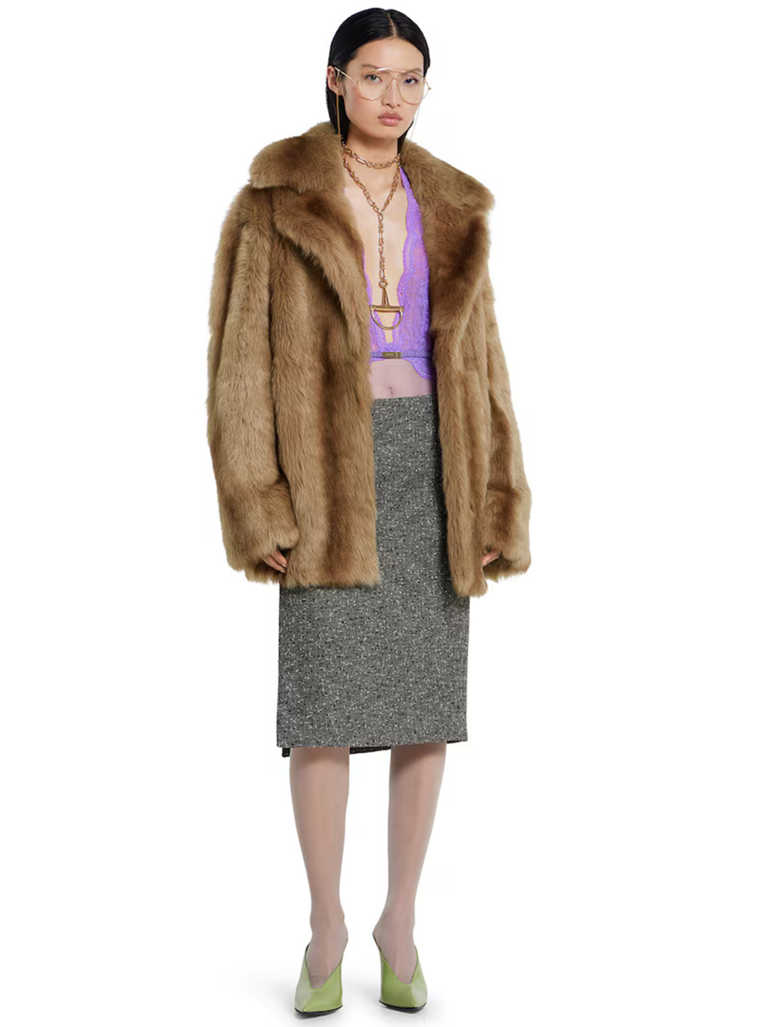 [Gucci] Midi skirt FW25 846316ZAT2D9024