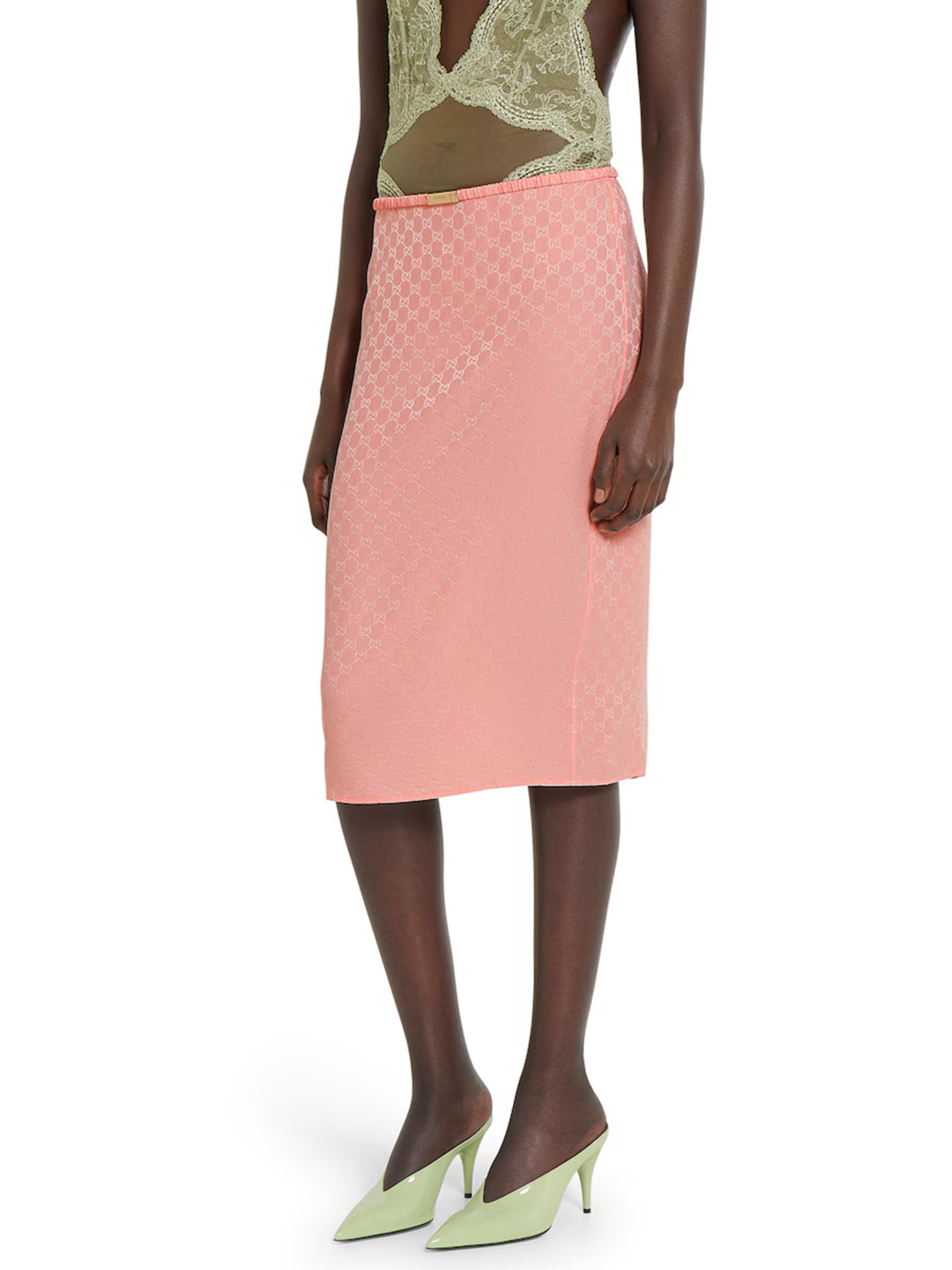 [Gucci] Midi skirt FW25 846275ZATF95136