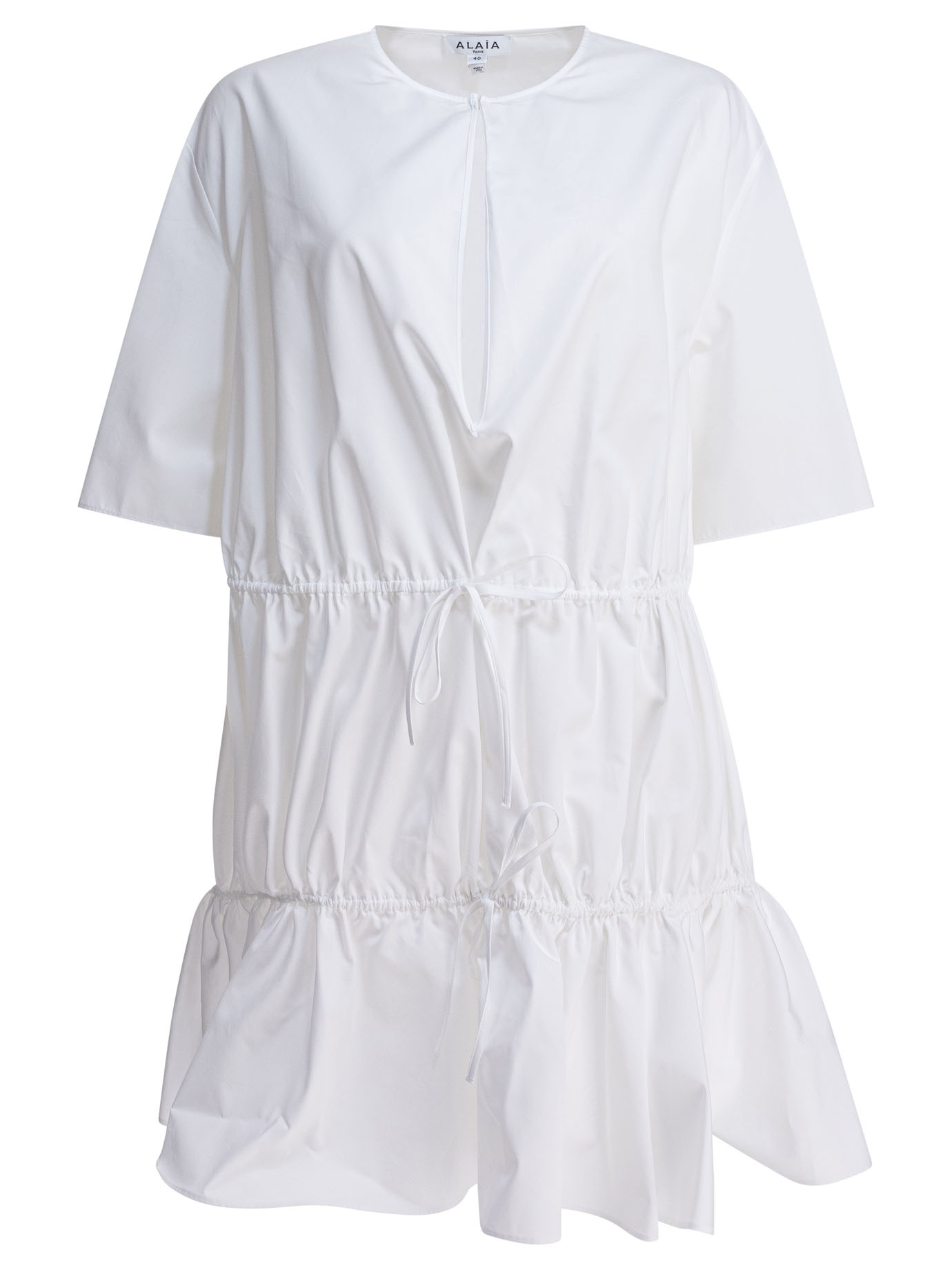 [Alaia] Short sleeve dress FW25 AA9R2659T611B000