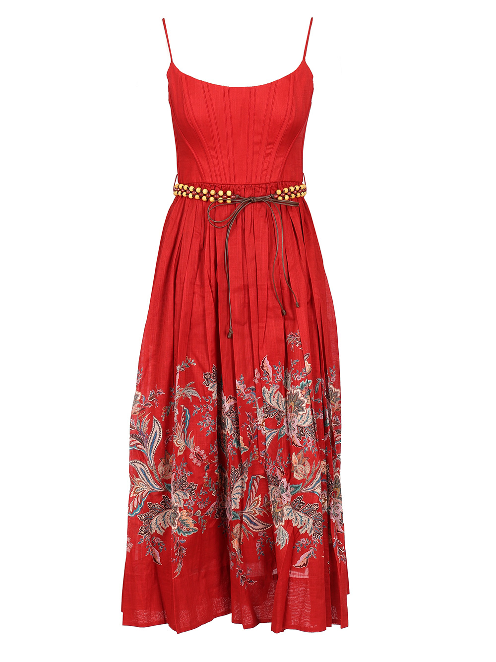 [Zimmermann] Sleeveless dress FW25 4225DSS251REDMULPAI