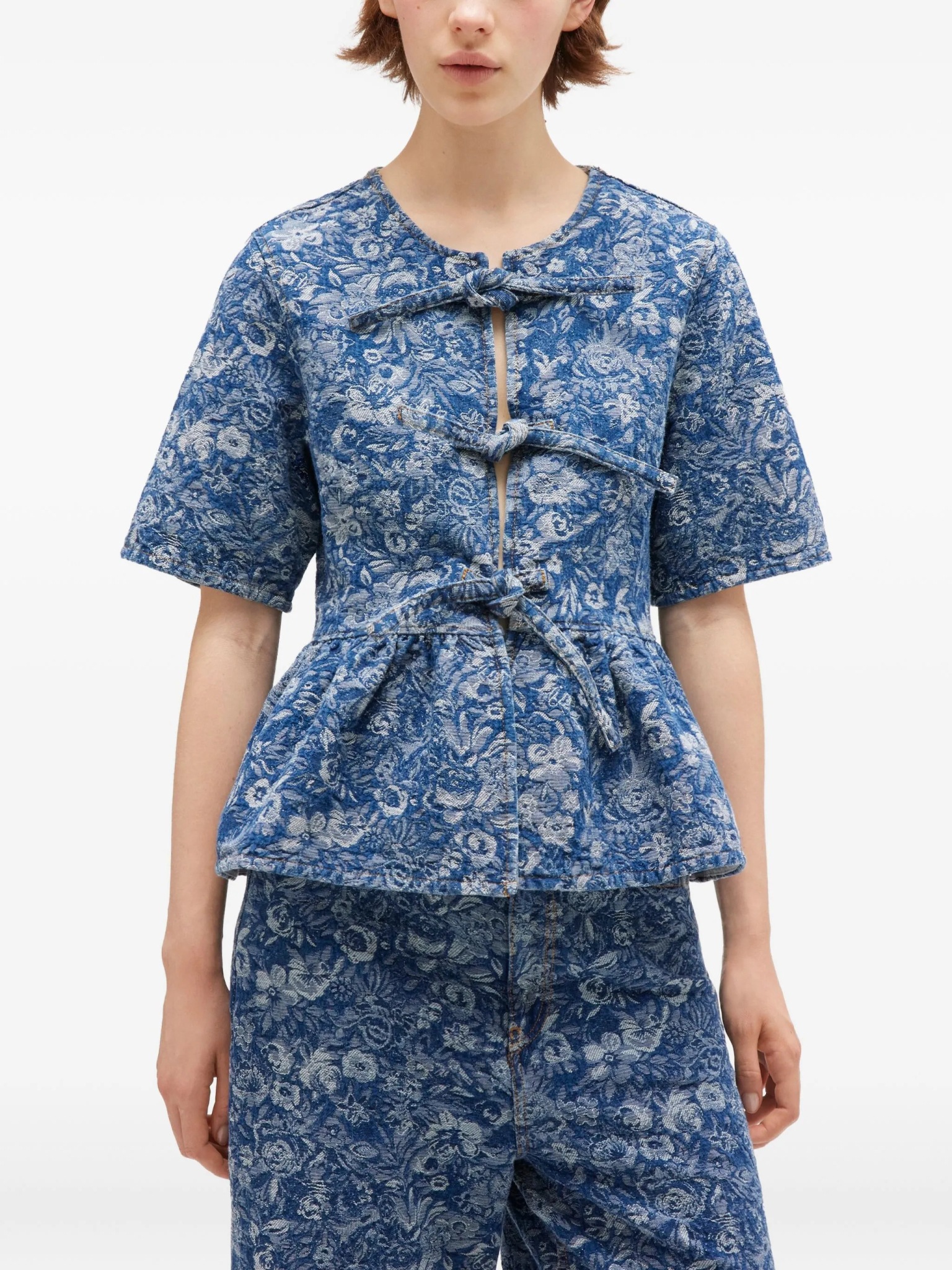 [GANNI] Shirts Short Sleeve FW25 J1909566