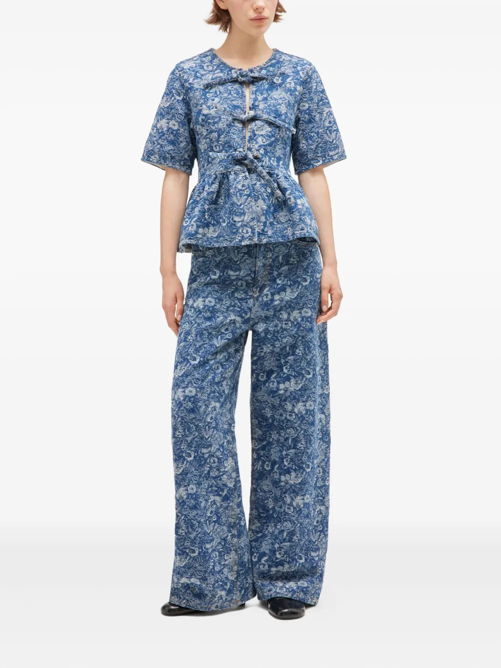 [GANNI] Shirts Short Sleeve FW25 J1909566