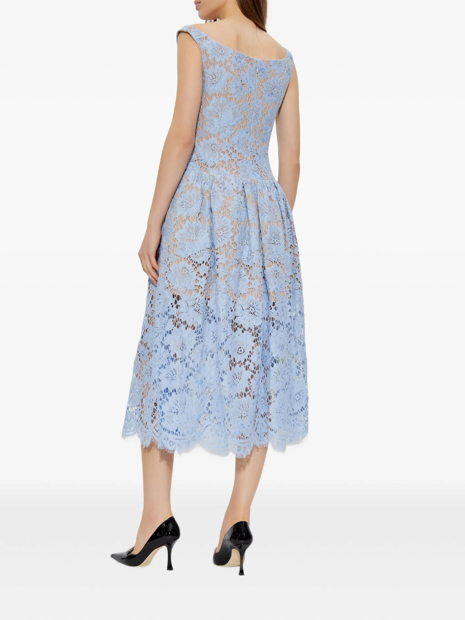 [SELF PORTRAIT] Sleeveless dress FW25 AW25088MABLBLUE
