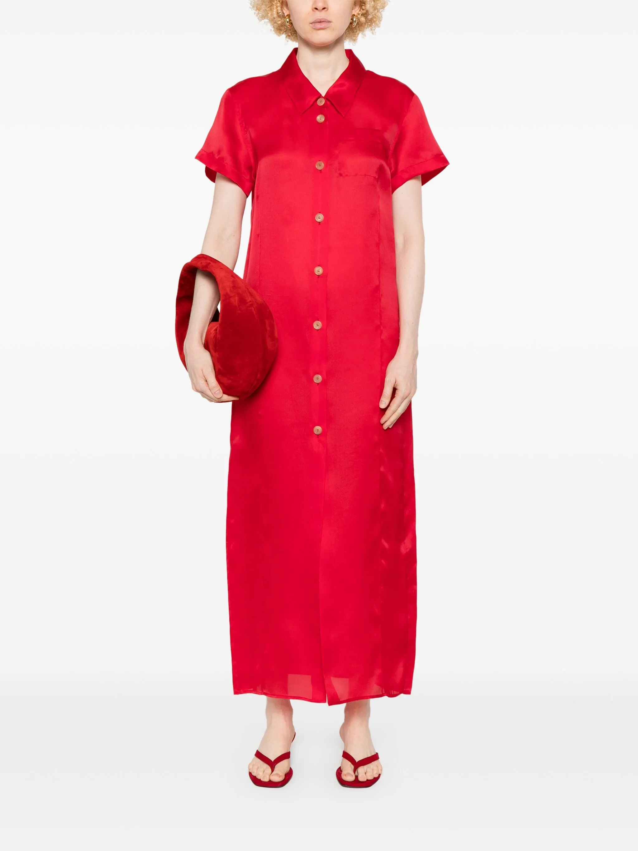 [KHAITE] Short sleeve dress SS25 54963002