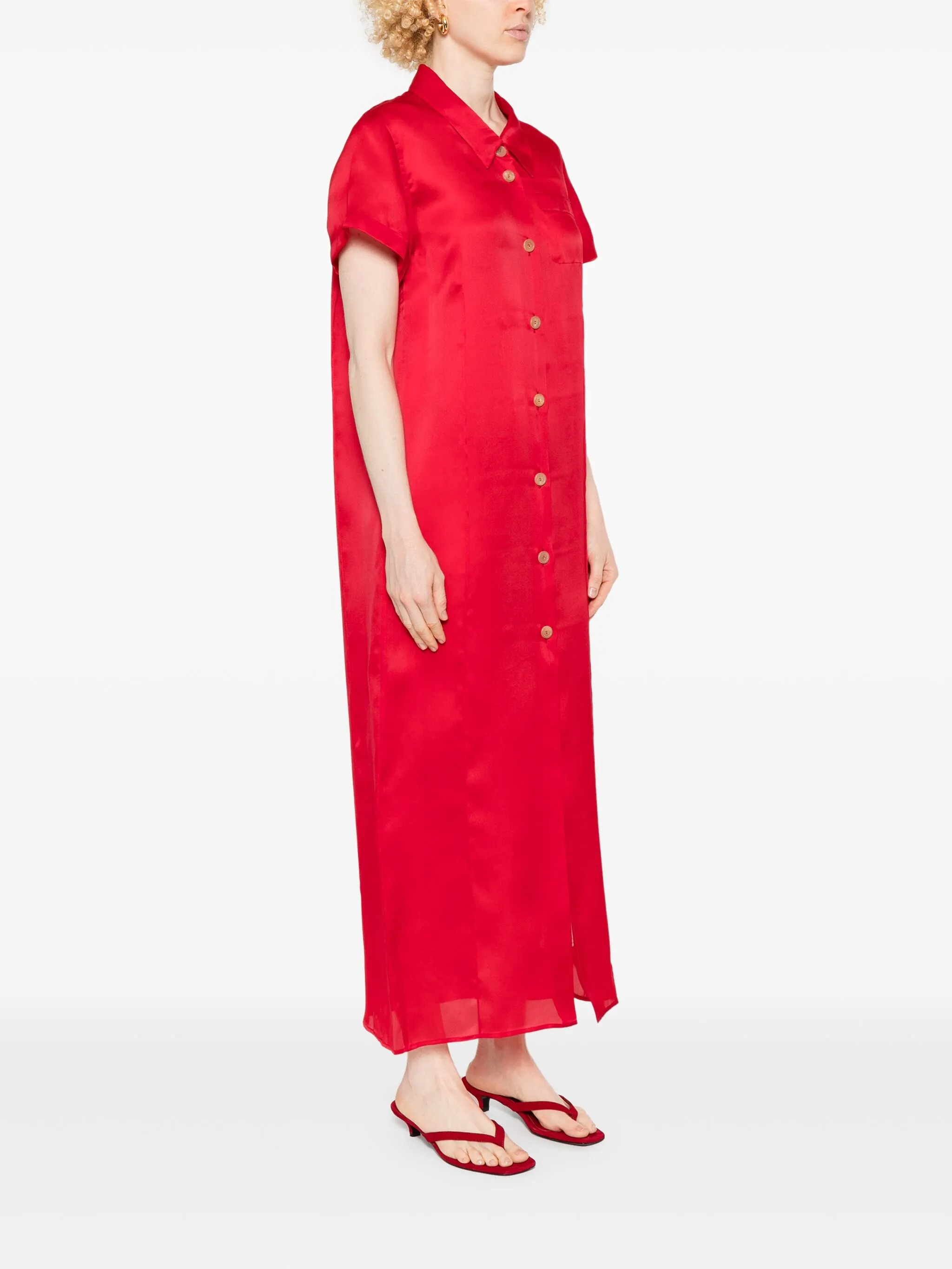[KHAITE] Short sleeve dress SS25 54963002