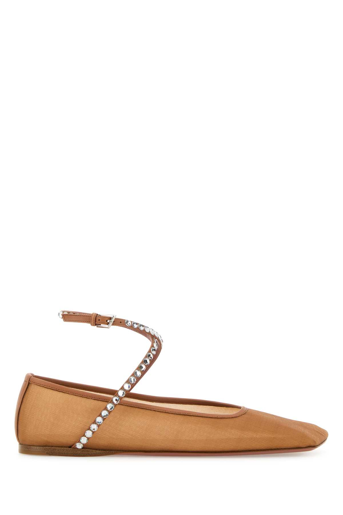 [Amina Muaddi] Flat shoes SS25 ANEMESHFLAT MESBEIWHICRY