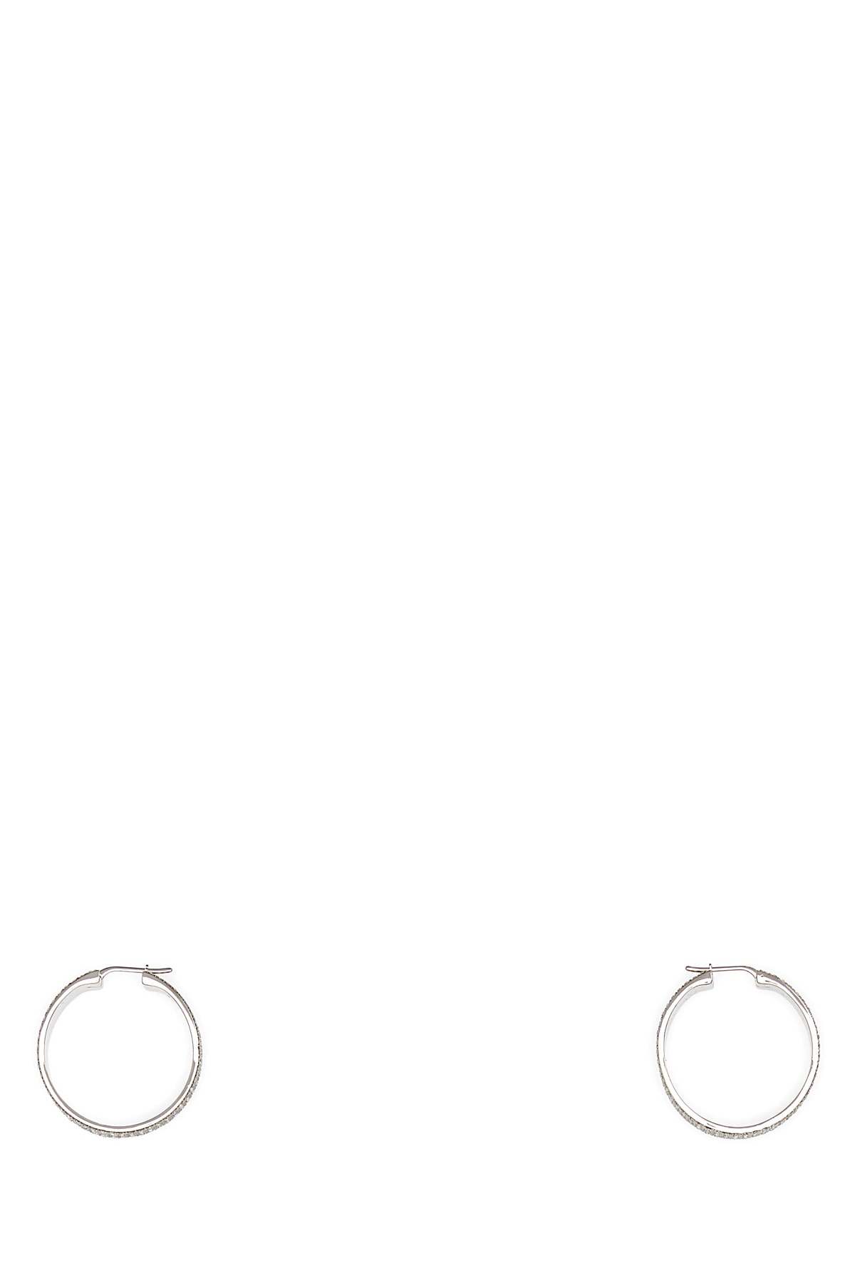 [Amina Muaddi] Earring FW23 RIHHOOPBIG WHICRYSIL