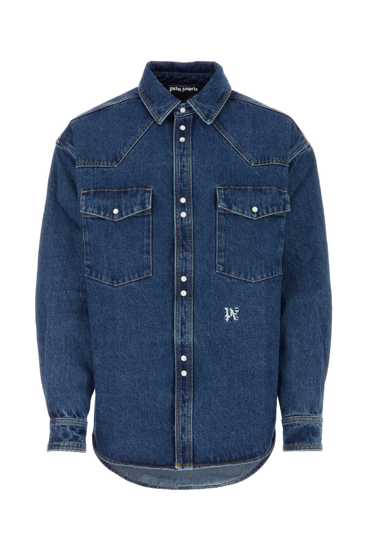 [Palm Angels] Shirts Long Sleeve SS24 PMYD023R24DEN002 4001