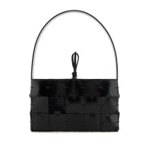 [Amina Muaddi] Bag SS24 MINASPAZZOLATO BLACKSILVER