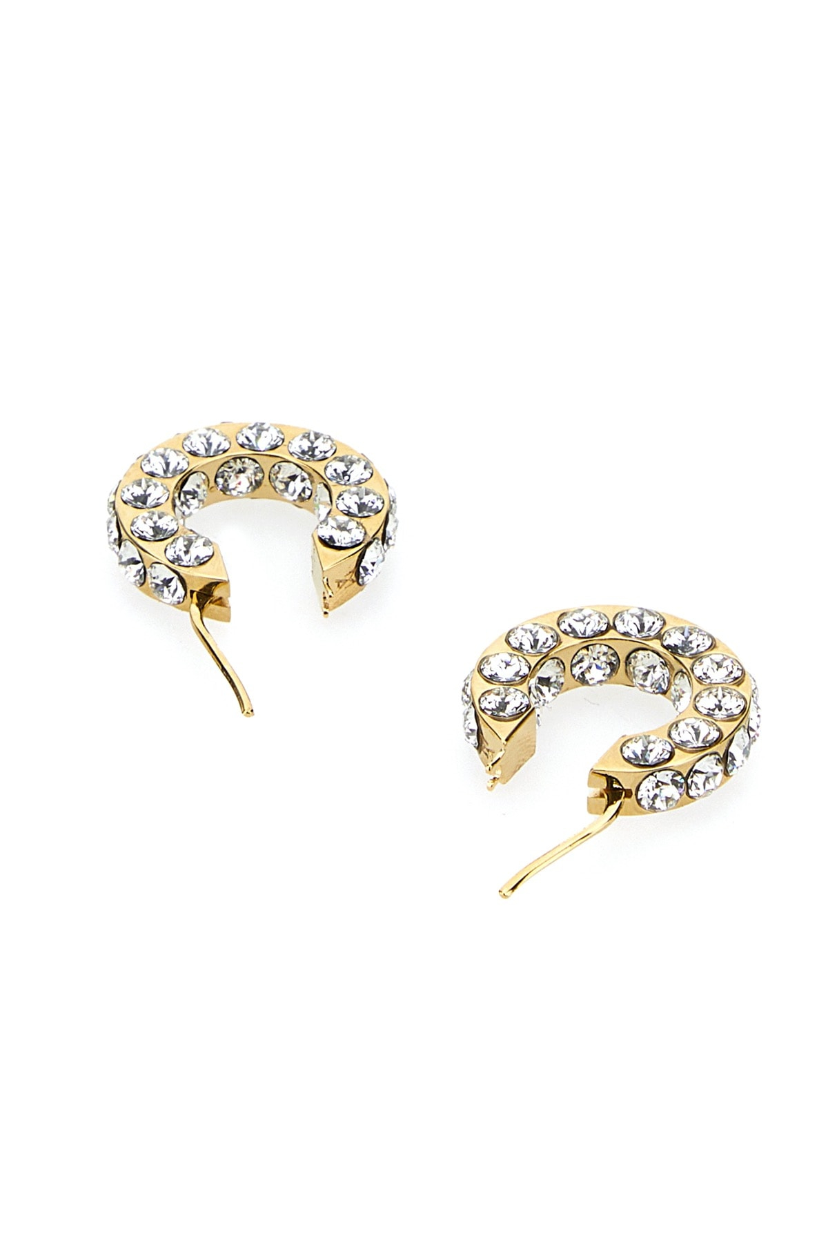 [Amina Muaddi] Earring FW23 JAHHOOPSMALL WHICRYGOLDBASE