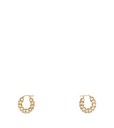 [Amina Muaddi] Earring SS24 JAHHOOPSMALL GOLHONCRYGOL