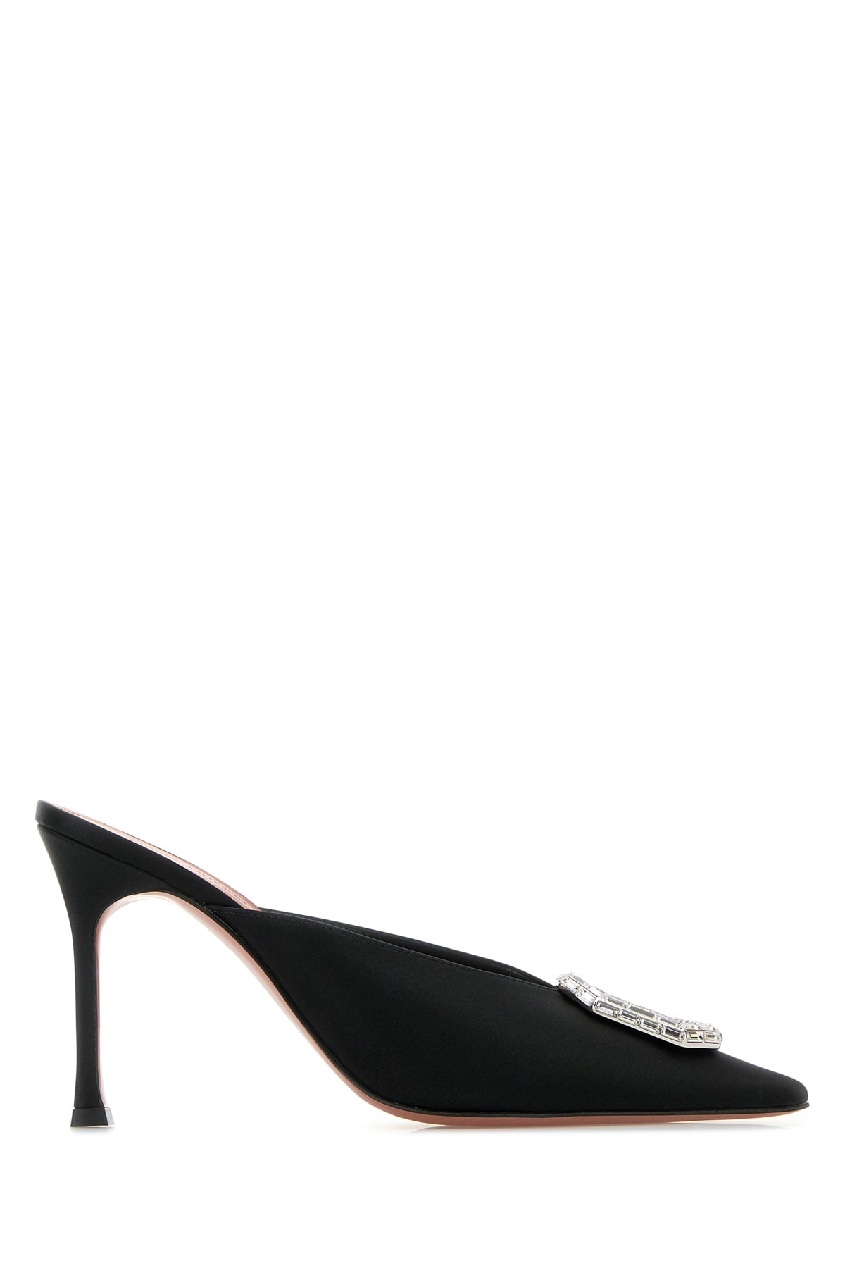 [Amina Muaddi] Pumps FW25 CAMELIAMULE90 BLKWHT