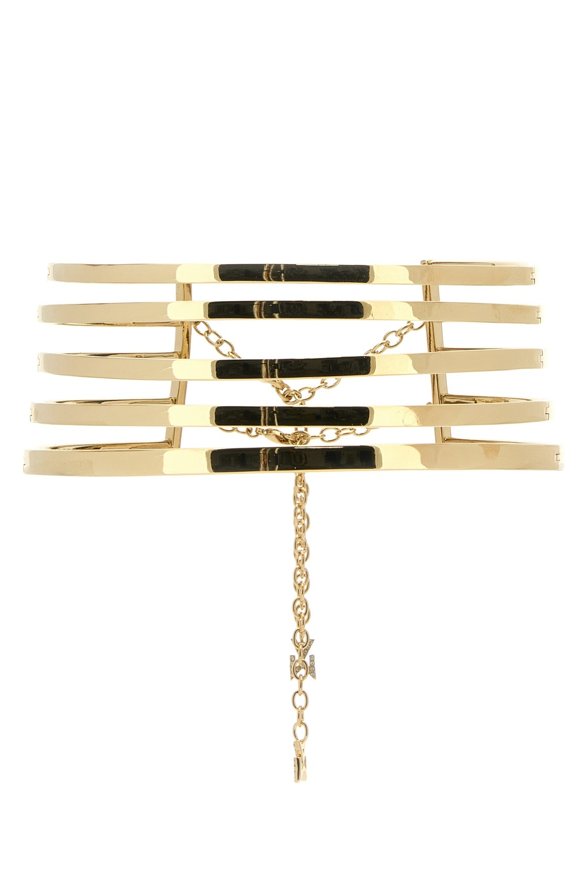 [Amina Muaddi] Necklace FW23 ANGELICACHOKER GOLDBASE