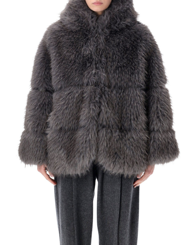 [SWORD] Fur Jacket FW25 SA259038GRISAILLE