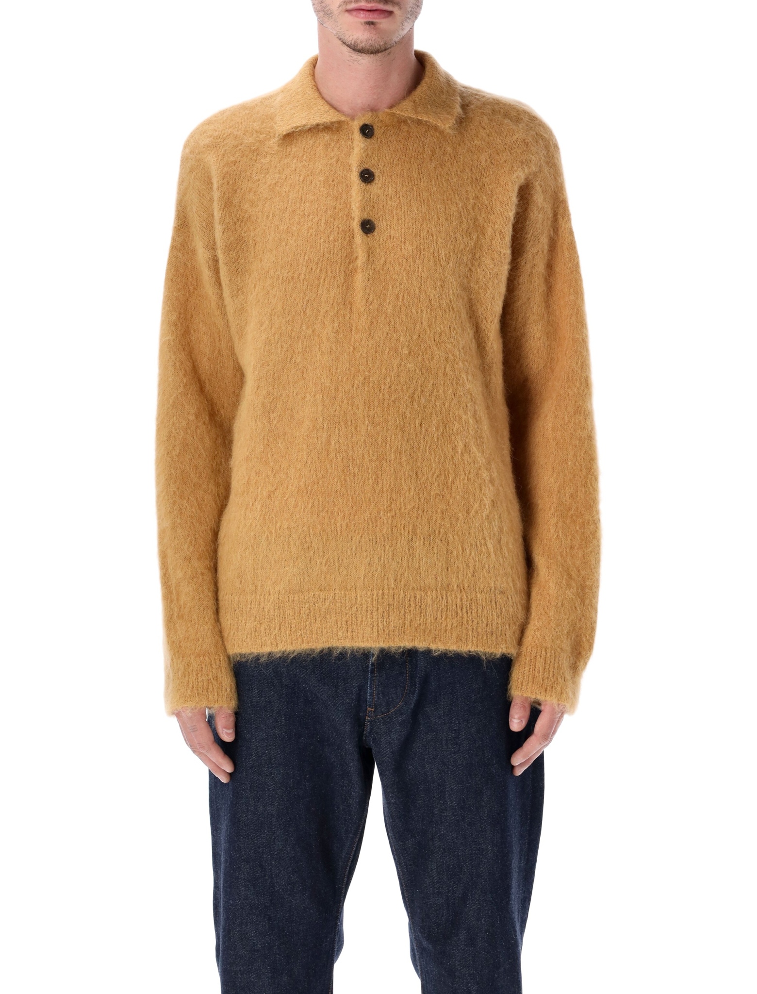 [Rold Skov] Knitwear FW25 BASICPOLOWMUSTARD