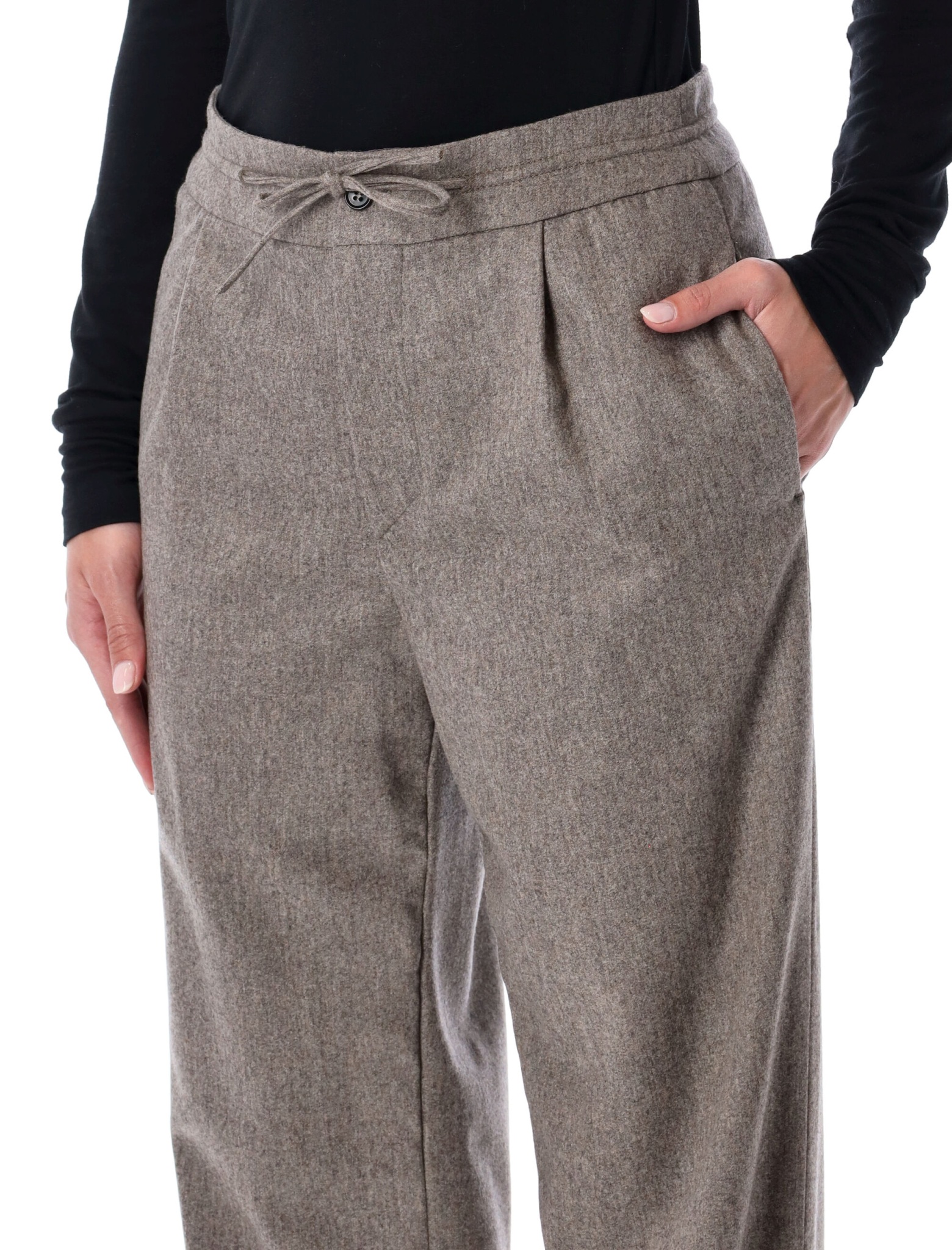 [LOULOU] Trousers FW25 HARLEMTAUPE MELA