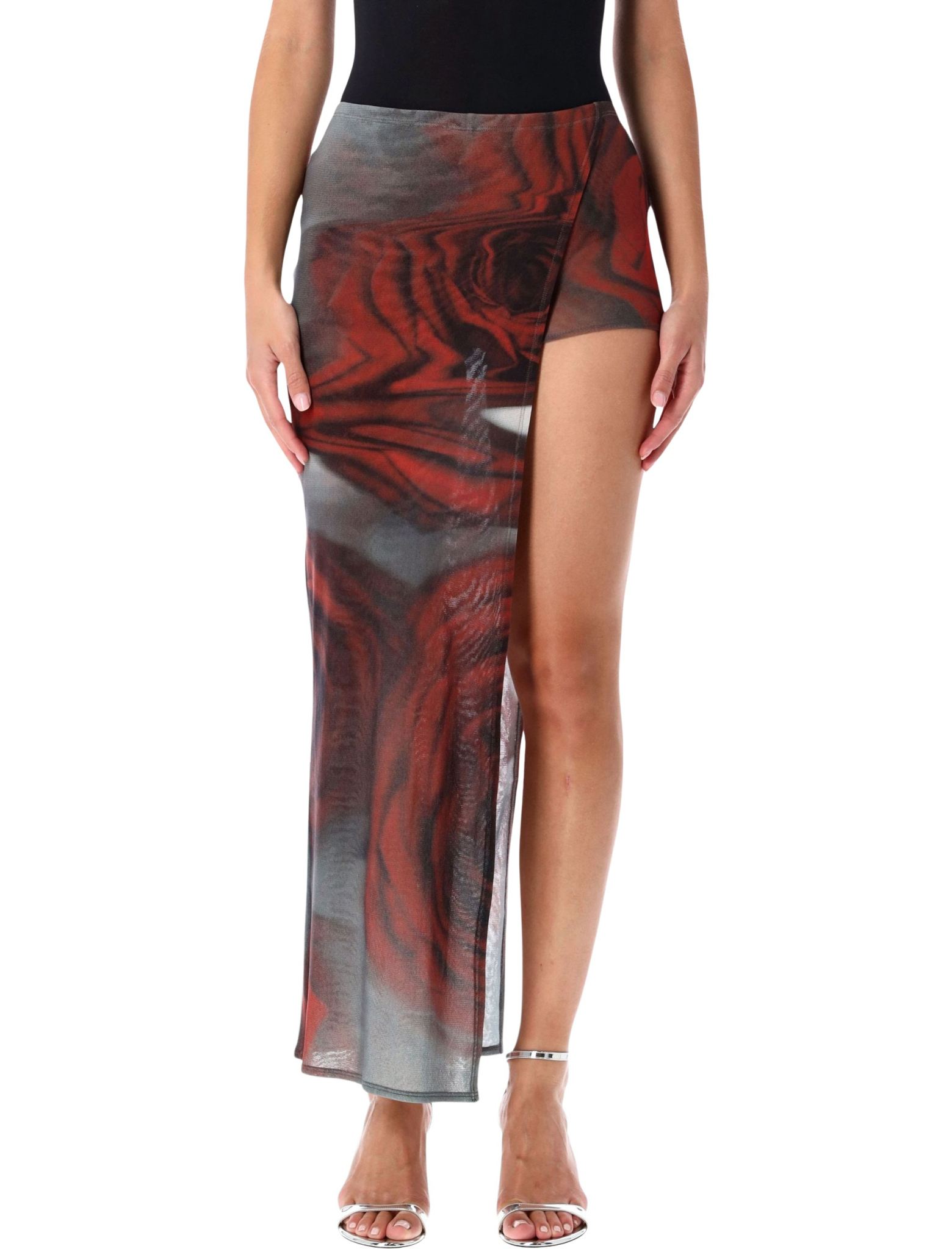 [JEAN PAUL GAULTIER] Midi skirt FW25 SK016M011P010230