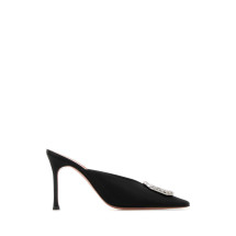 [Amina Muaddi] Sandals FW25 CAMELIAMULE90 BLKWHT