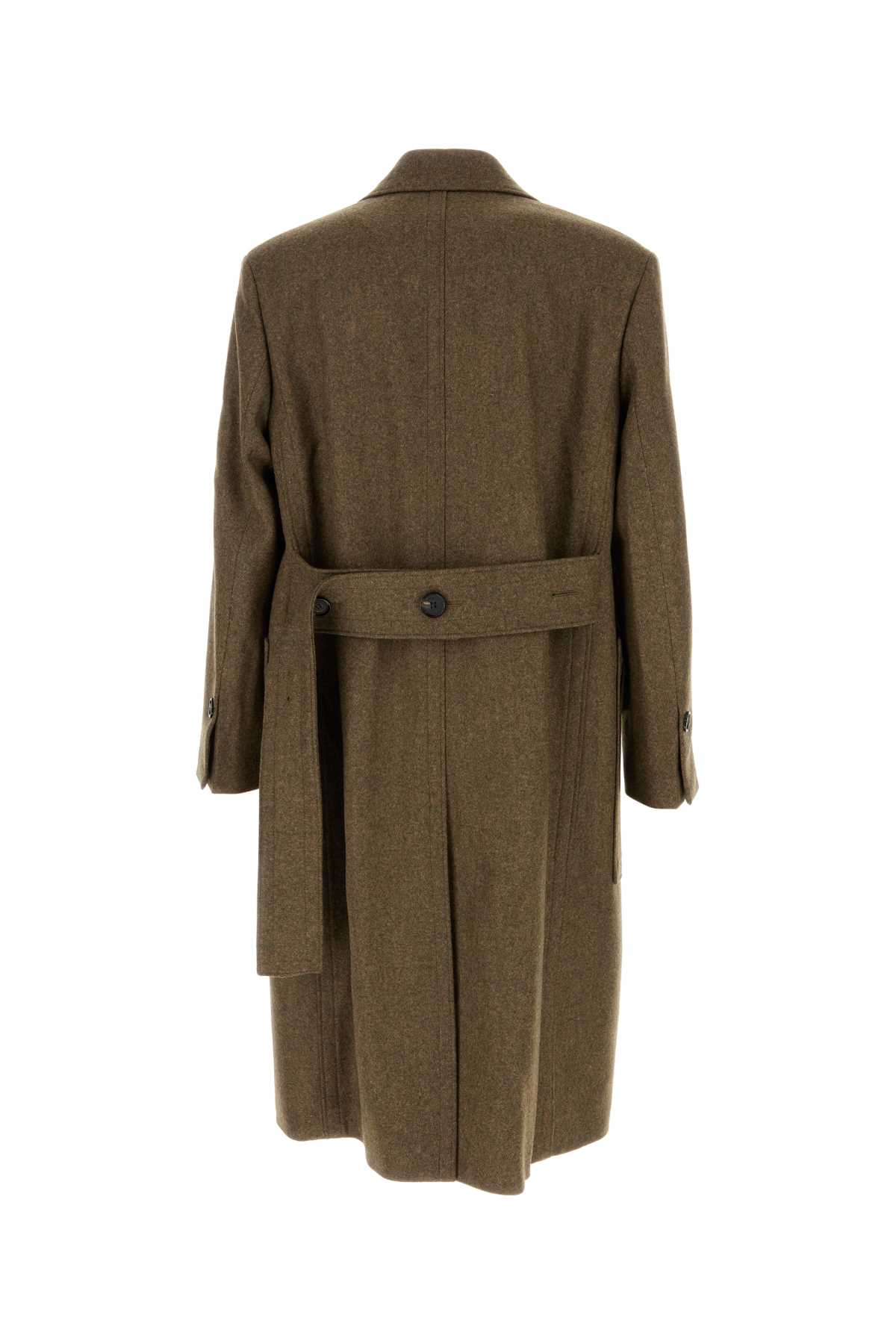 [Salvatore Ferragamo] Coat FW24 144328778553 OLIVE