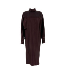 [Salvatore Ferragamo] Long sleeve dress FW24 13G199777578 OXBLOOD