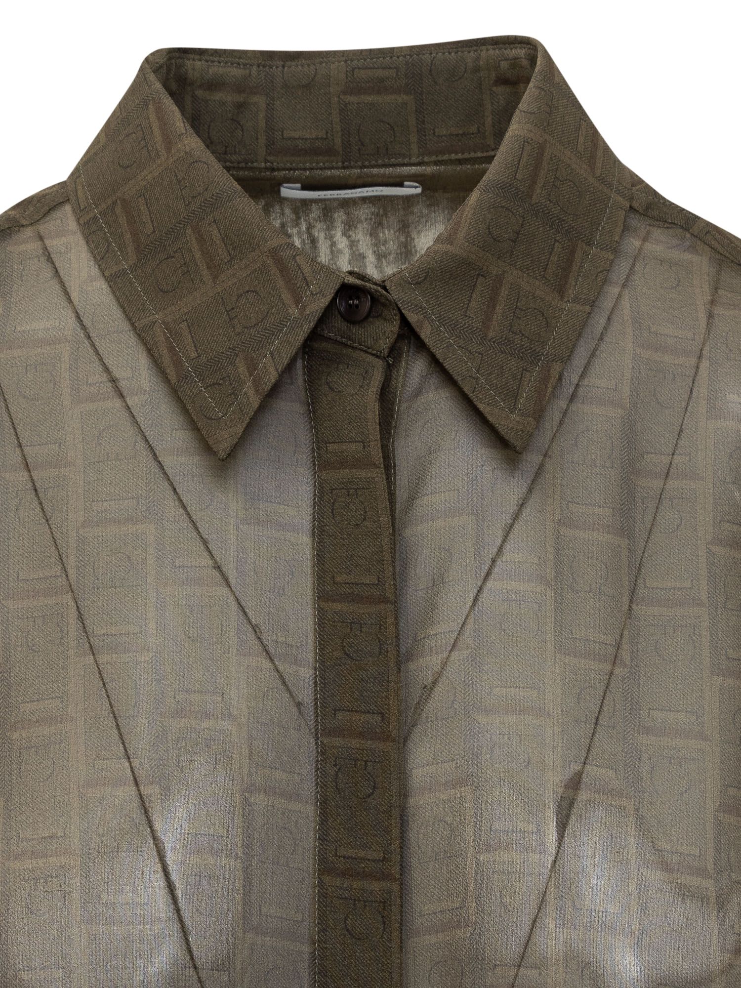 [Ferragamo] Shirts Long Sleeve FW24 13G356 777868