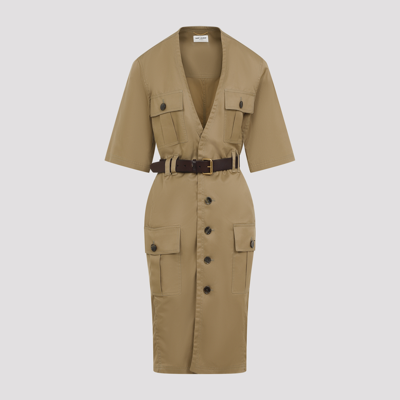 [Saint Laurent] Short sleeve dress SS24 790089.Y3A99