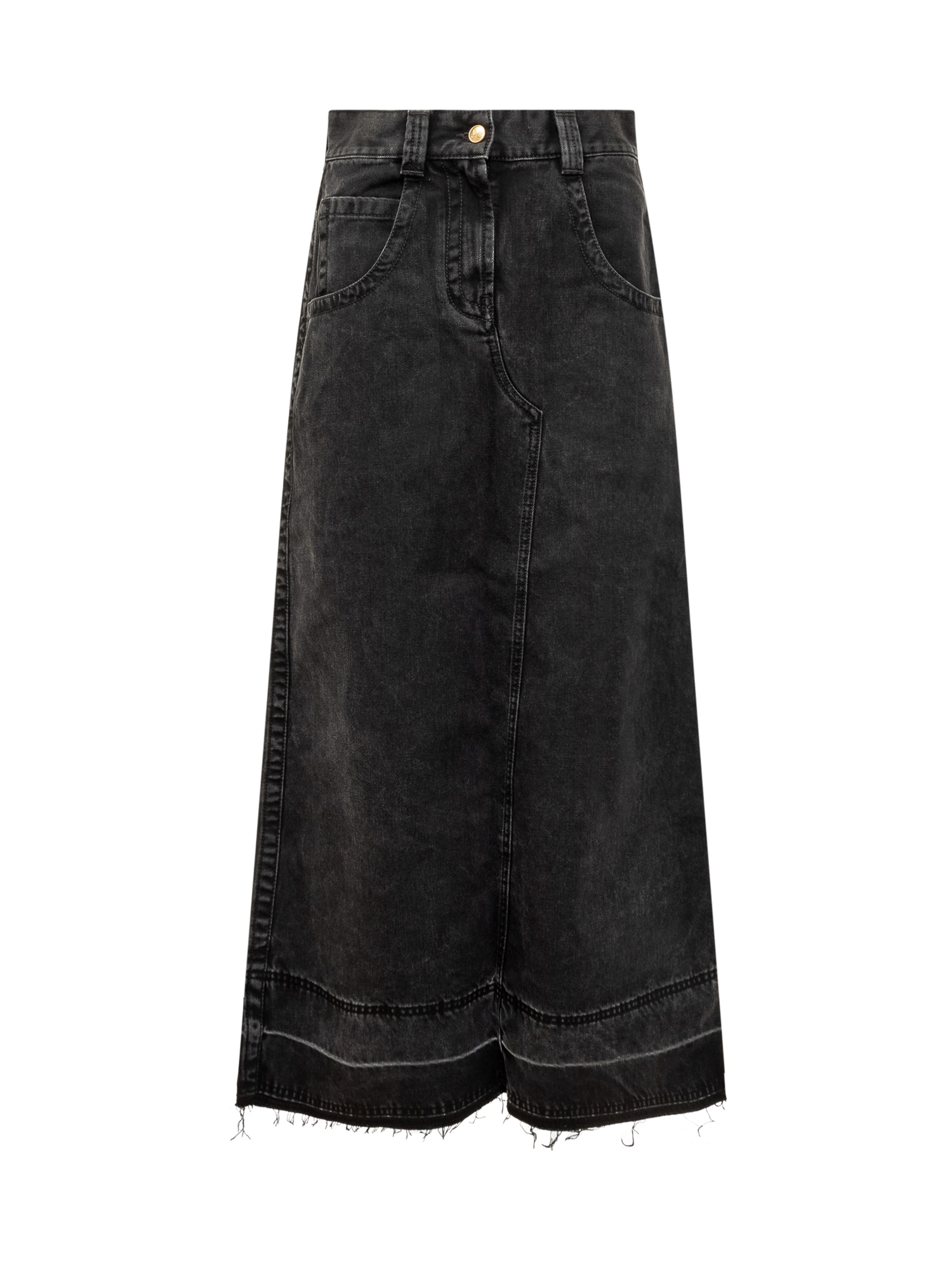[Palm Angels] Midi skirt FW24 PWYF016F24DEN001 1010