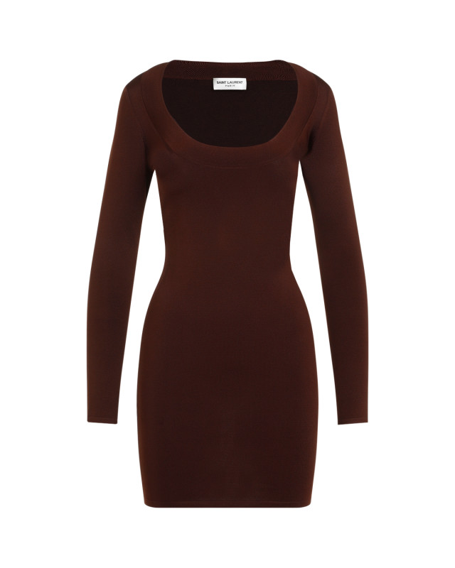 [Saint Laurent] Long sleeve dress FW25 782641.Y76EO