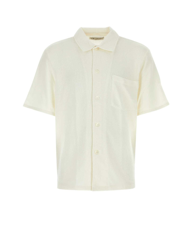 [Our Legacy] Shirts Short Sleeve SS25 M2202BO WHITEBOUCLE