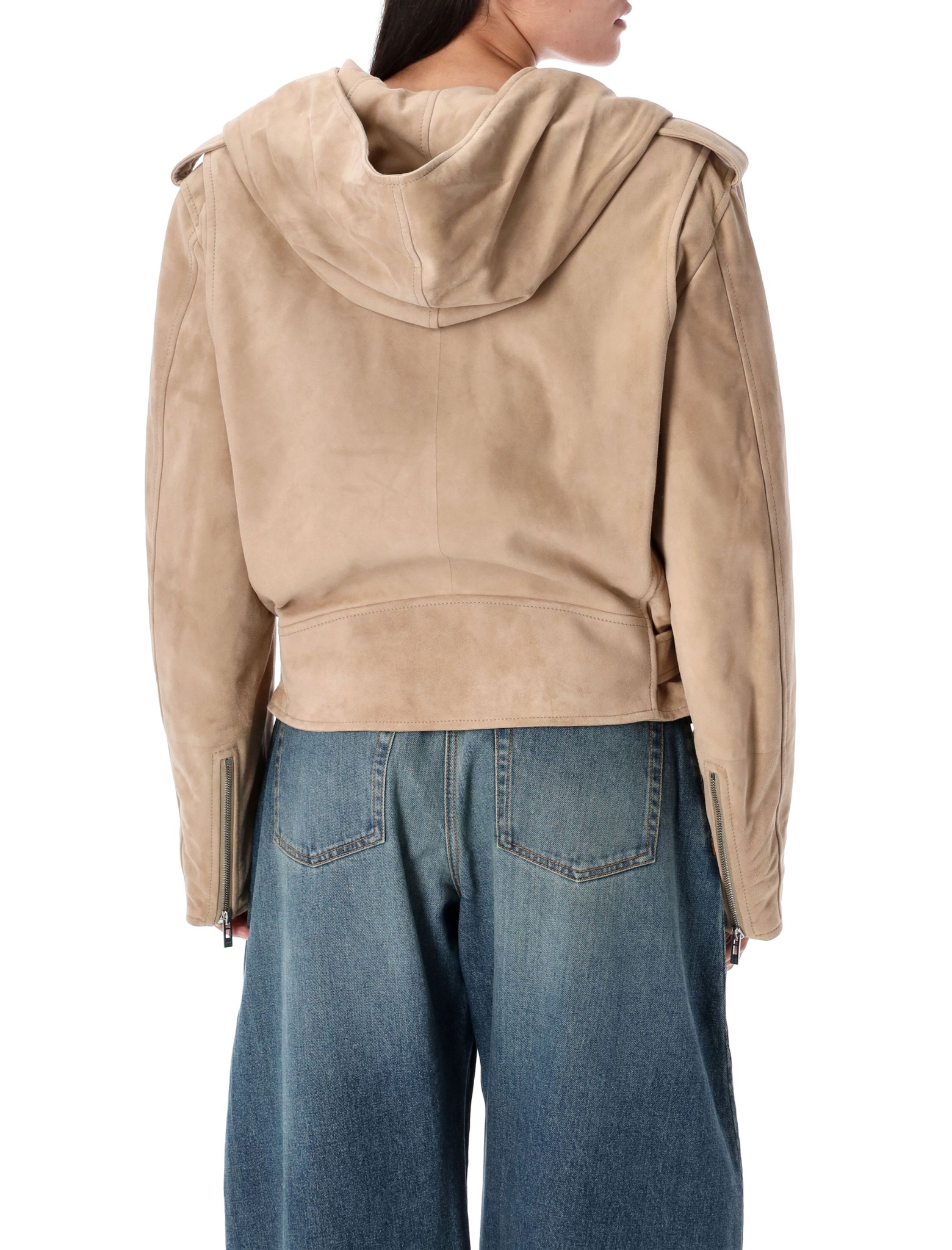 [Alaia] Leather Jacket FW25 AA9V0428L017B120