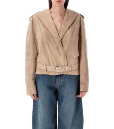 [Alaia] Leather Jacket FW25 AA9V0428L017B120