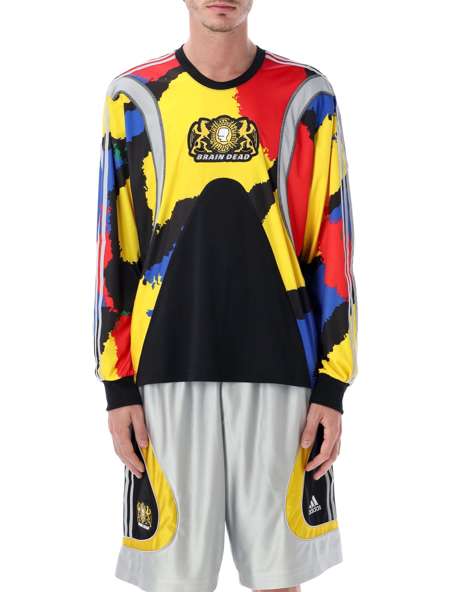 [adidas x Brain Dead] T-shirts Long Sleeve FW25 JY7958BLACK