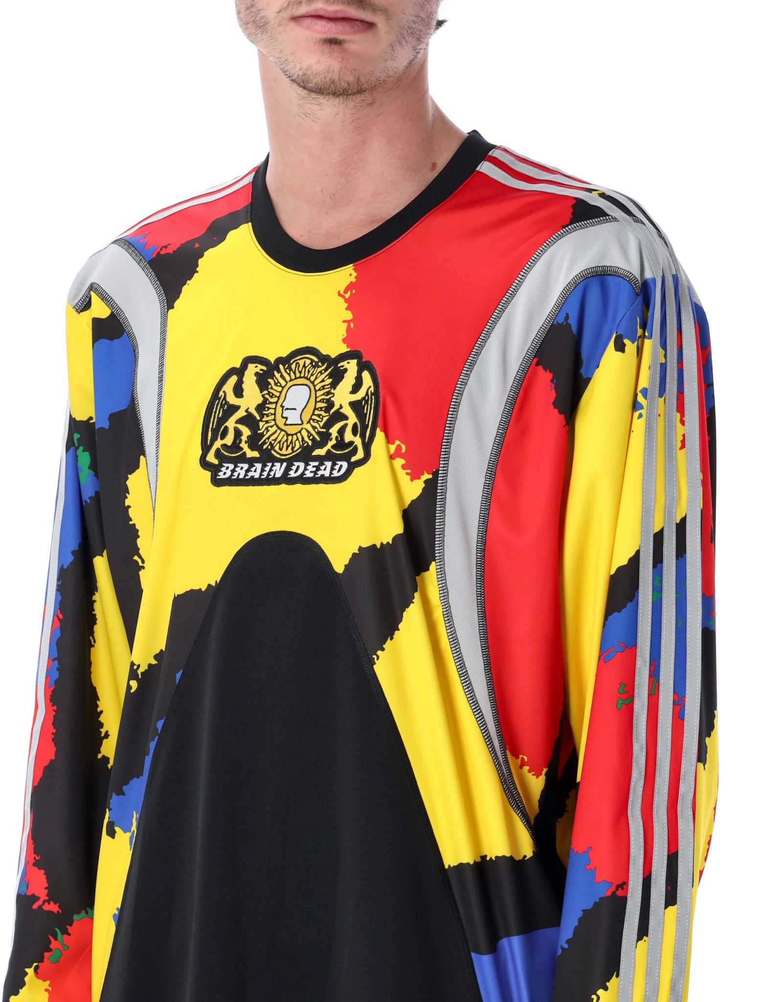 [adidas x Brain Dead] T-shirts Long Sleeve FW25 JY7958BLACK