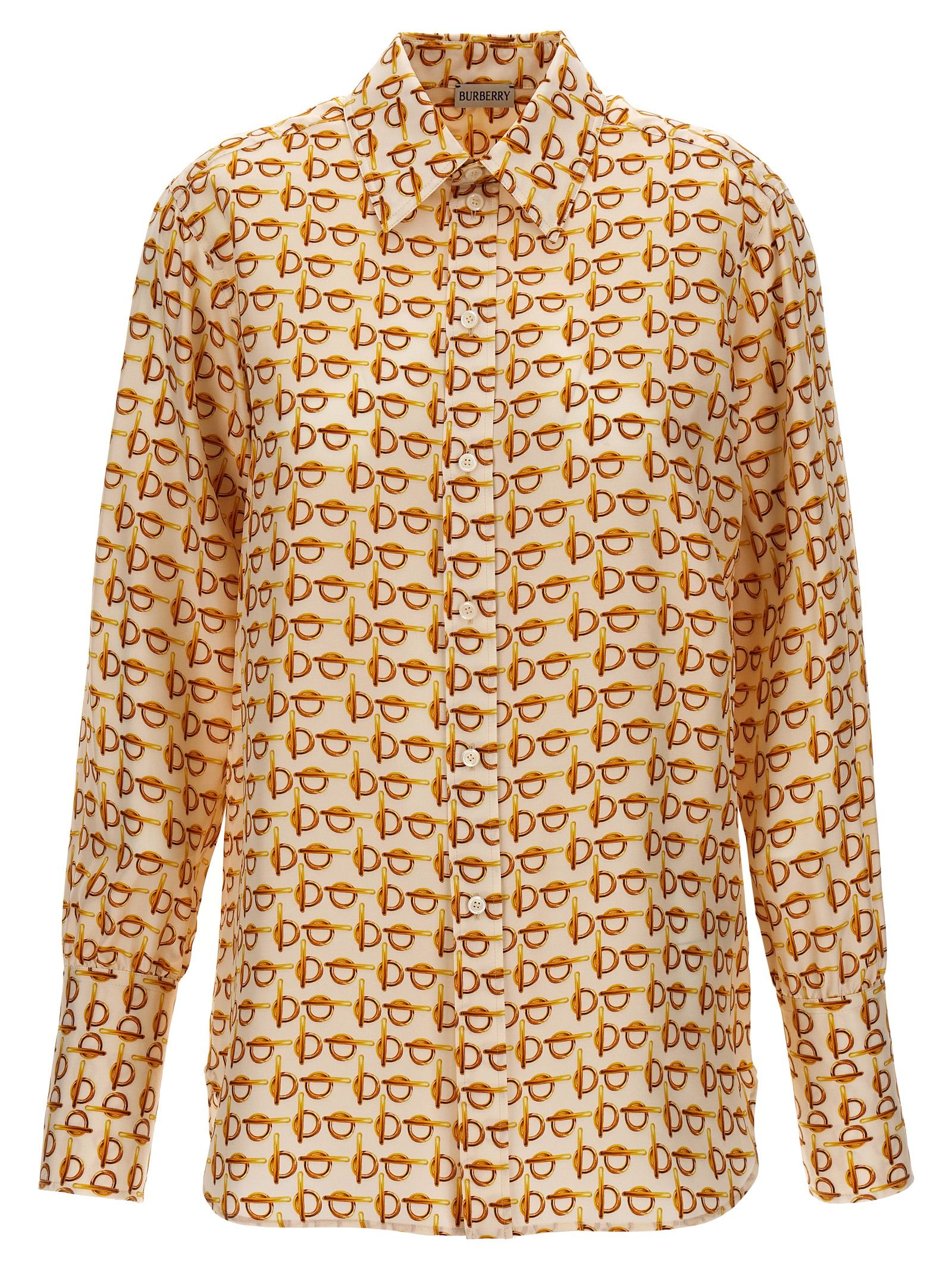 [Burberry] Shirts Long Sleeve SS24 8090731GOLDWHITE