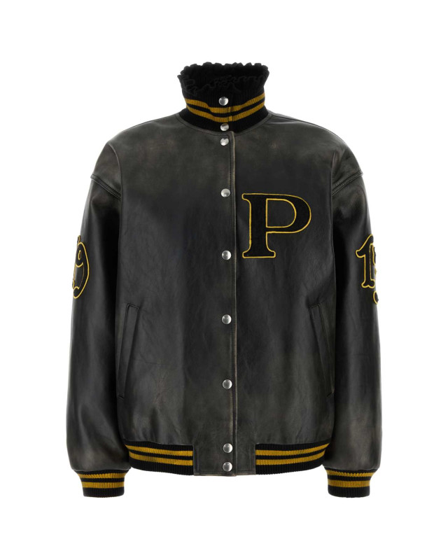 [Prada] Leather Jacket FW24 58A189SOOO15Y0 F0002
