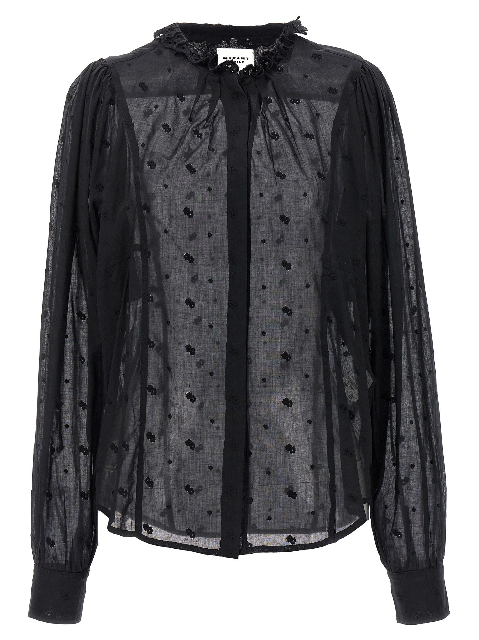 [Marant Etoile] Blouse SS24 24PHT0378FAB1J10E01BK
