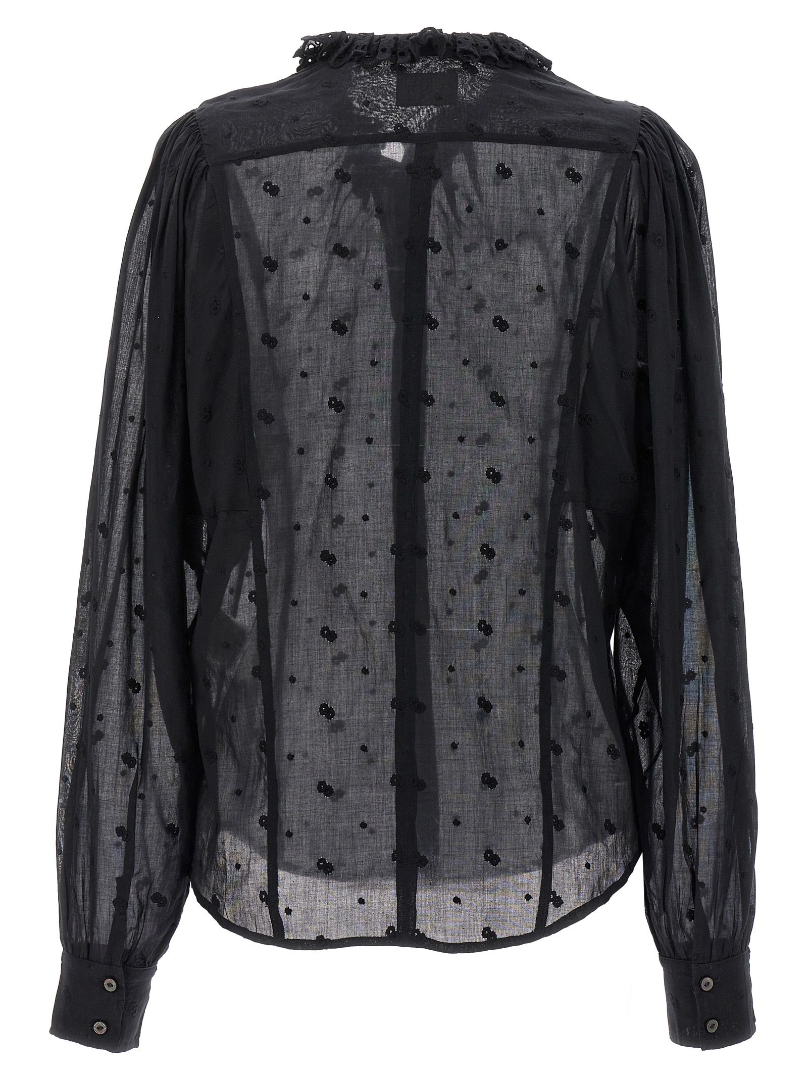 [Marant Etoile] Blouse SS24 24PHT0378FAB1J10E01BK
