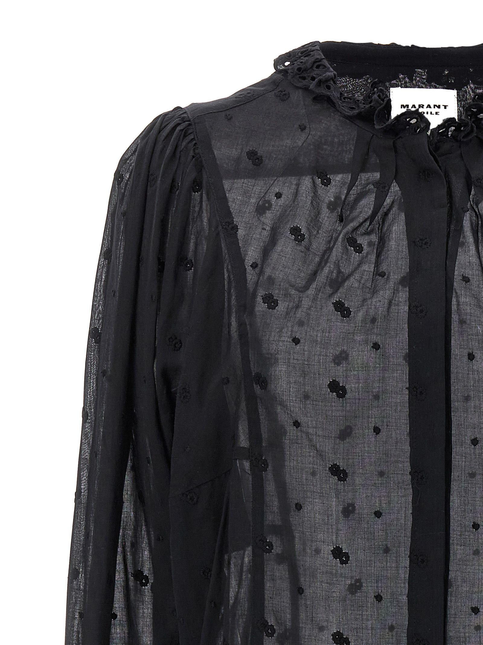 [Marant Etoile] Blouse SS24 24PHT0378FAB1J10E01BK