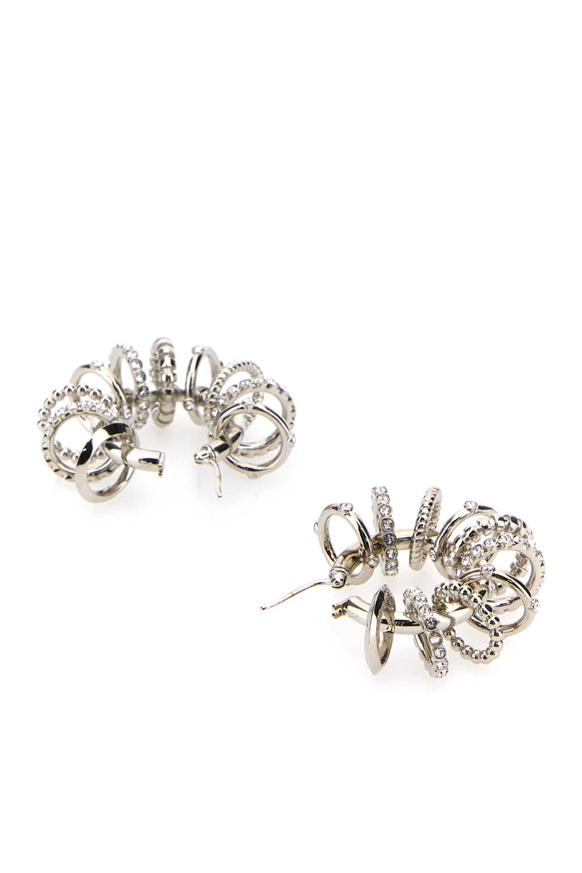 [Amina Muaddi] Earring FW23 MULTIRINGHOOPBIG WHICRYSIBA