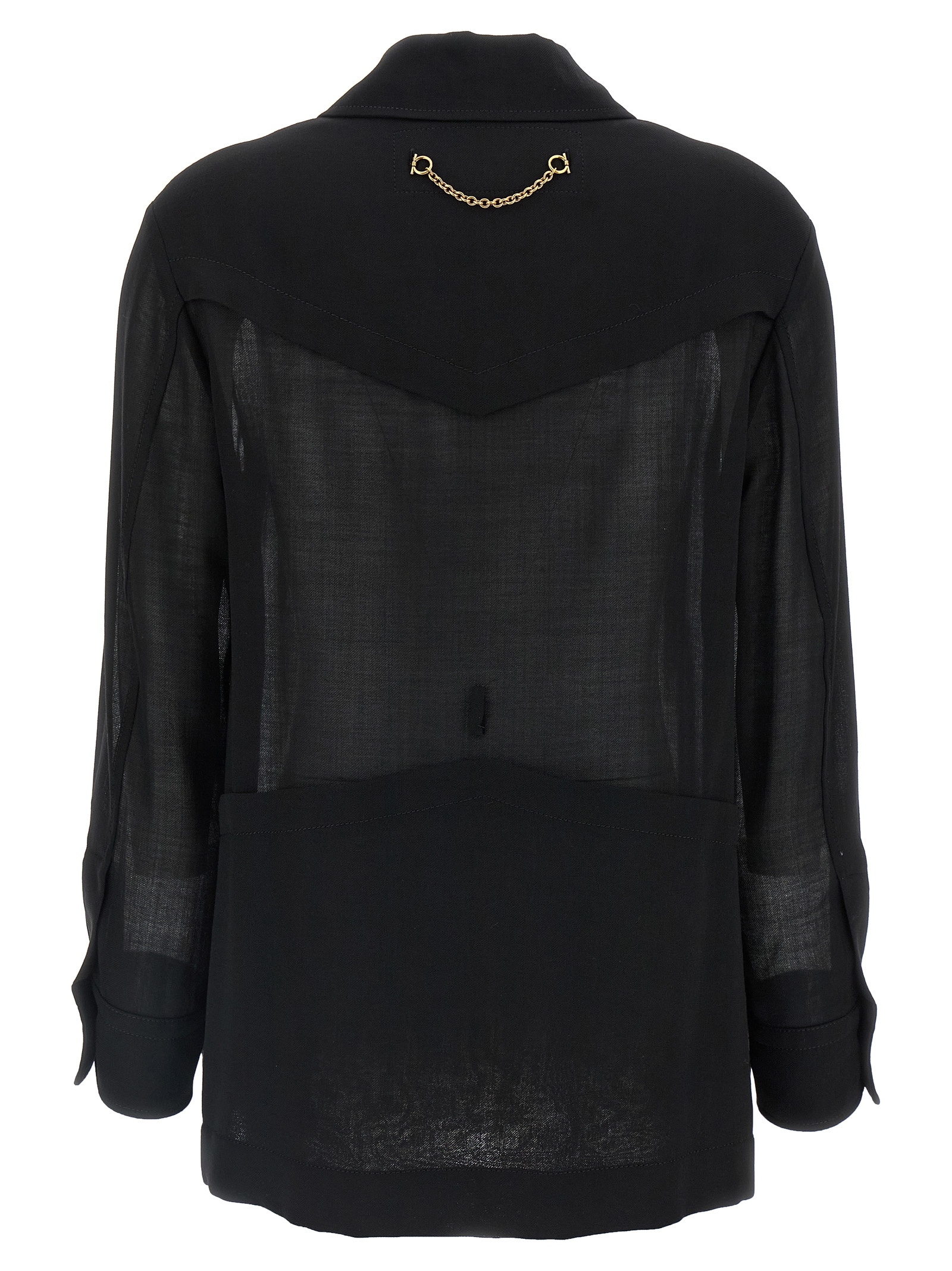 [Ferragamo] Casual Jacket SS23 0758952NERO
