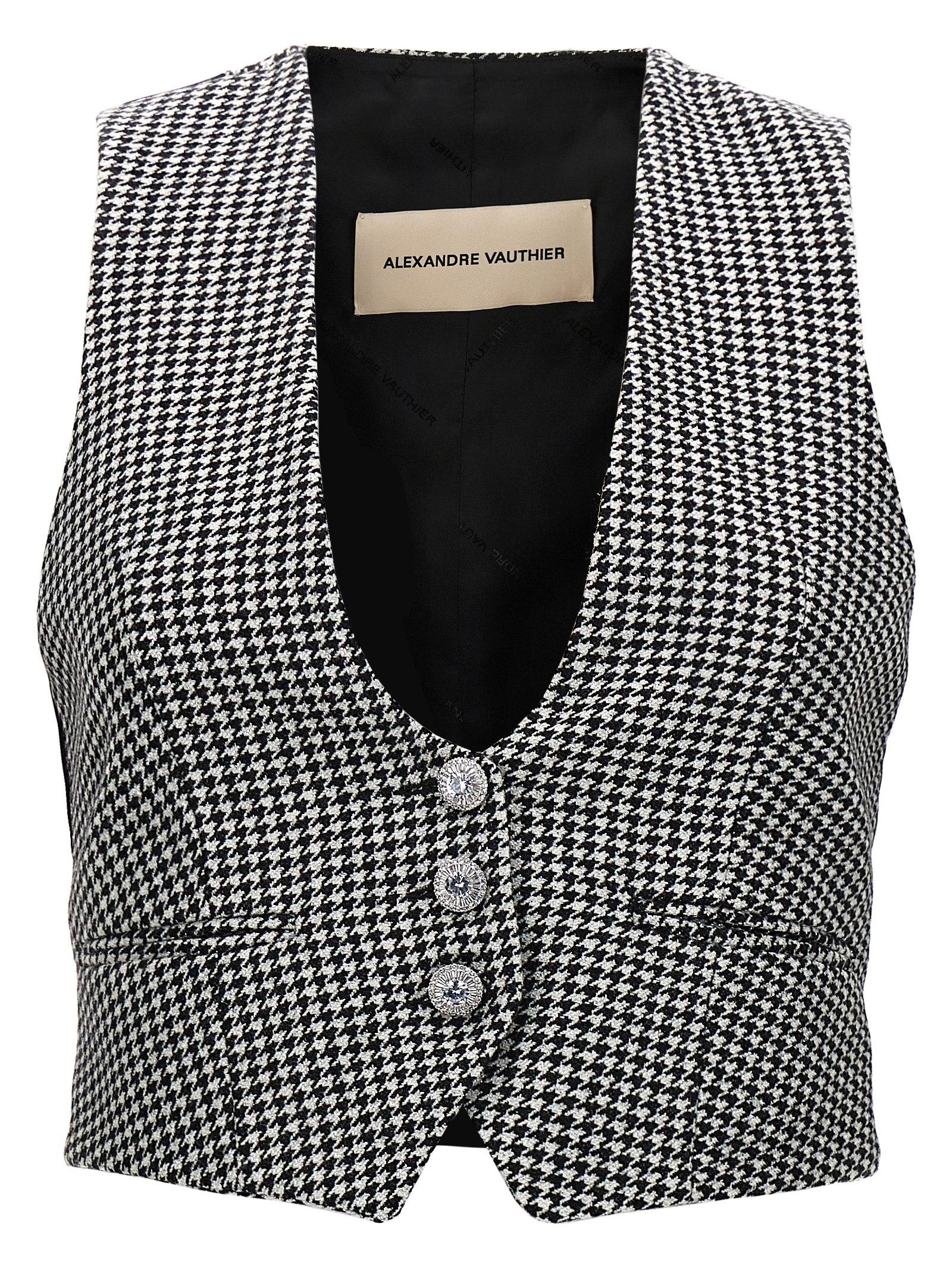 [Alexandre Vauthier] Vest FW23 234JA1151BLACKWHITE